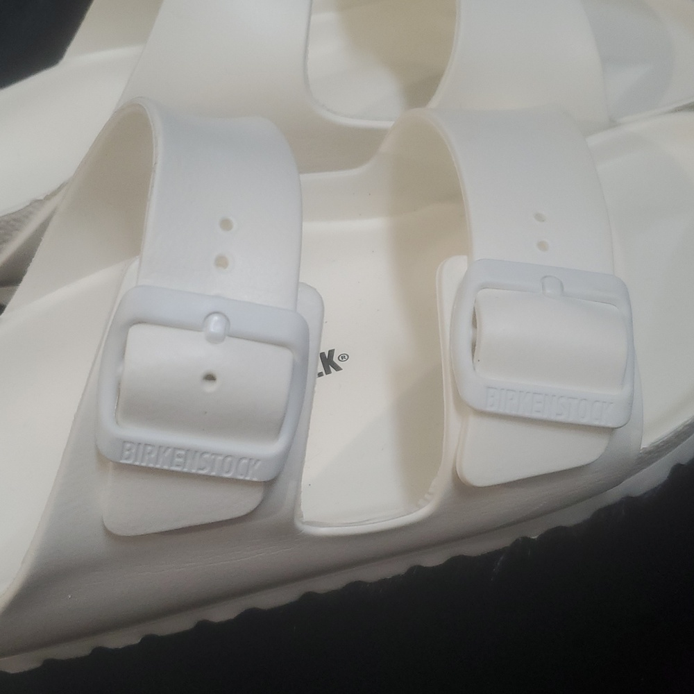 BIRKENSTOCK ARIZONA EVA SANDALS IN OFF WHITE /SZ:41 - Picture 9 of 12
